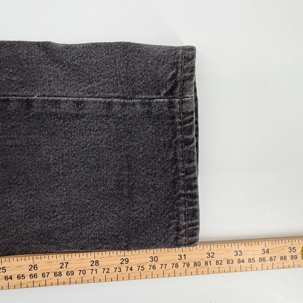 Vtg 80s Levis 501 Jeans‎ Faded Black Made in USA Straight Leg Button Fly W29 L32